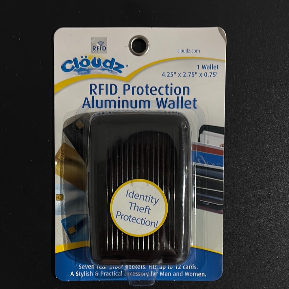Black RFID Blocking Card Holder